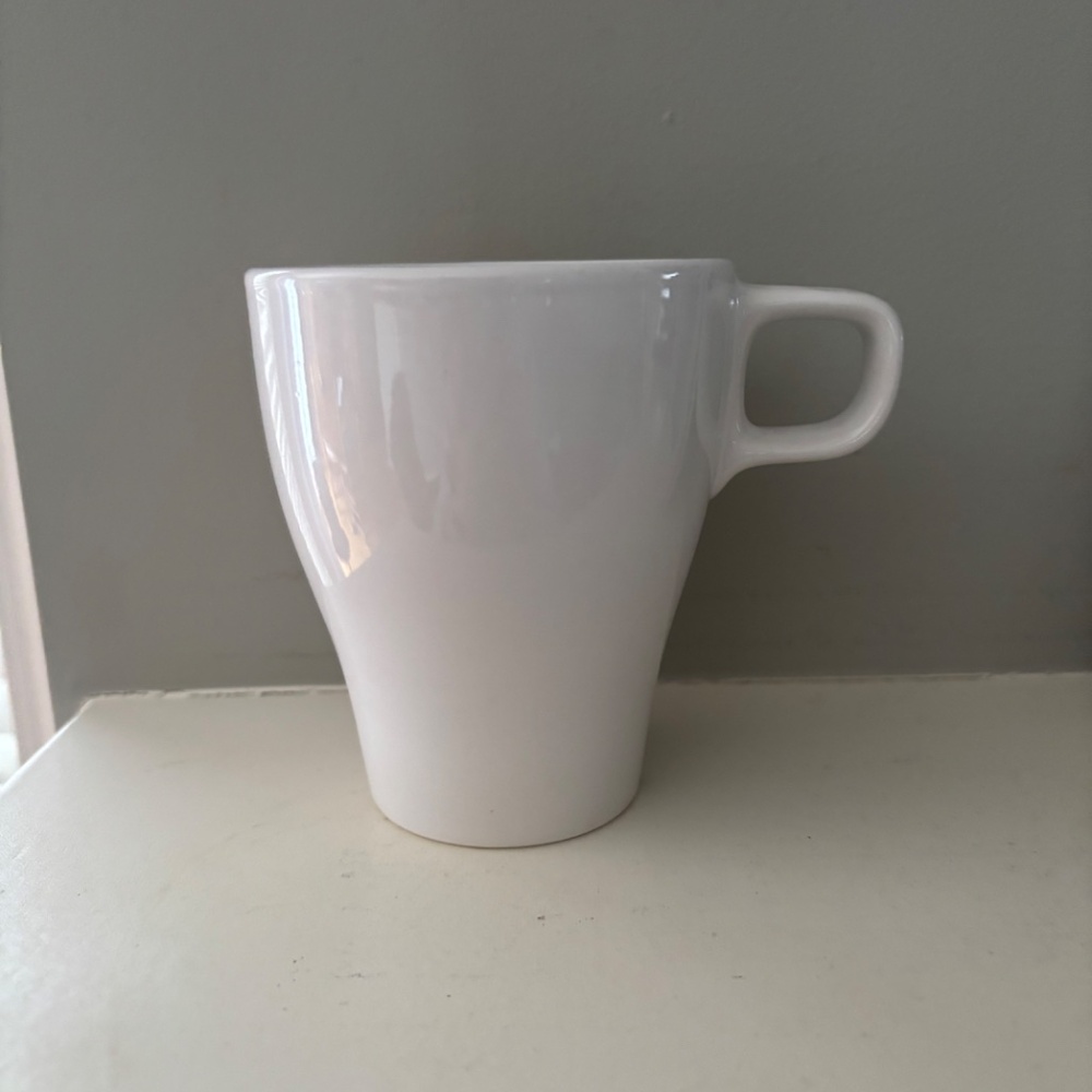IKEA FÄRGRIK Mug Stoneware Stackable White 8 oz Coffee/Tea  Cup #19894 (1)